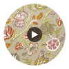 Cayman Natural | Thibaut Wallcoverings Circular Swatch | Thibaut