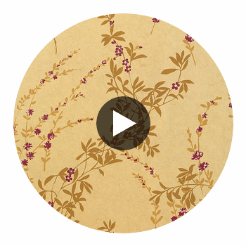 Fiona Metallic Gold | Thibaut Wallcoverings Circular Swatch | Thibaut