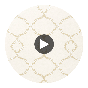 Gibraltar Off White | Thibaut Wallcoverings Circular Swatch | Thibaut