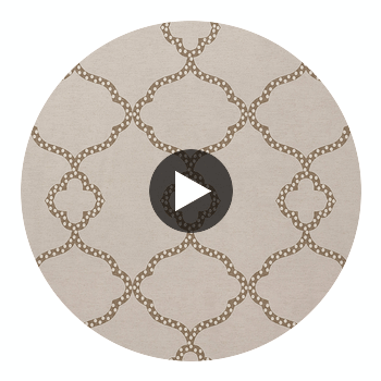 Gibraltar Linen | Thibaut Wallcoverings Circular Swatch | Thibaut