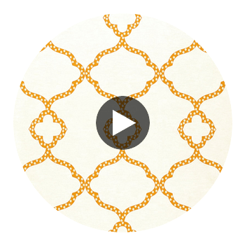 Gibraltar Orange | Thibaut Wallcoverings Circular Swatch | Thibaut