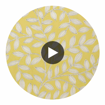 Havendale Gold | Thibaut Wallcoverings Circular Swatch | Thibaut