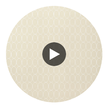 Ingrid Black on Beige | Thibaut Wallcoverings Circular Swatch | Thibaut