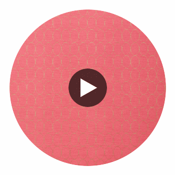 Ingrid Black on Pink | Thibaut Wallcoverings Circular Swatch | Thibaut
