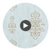 St. Barts Blue | Thibaut Wallcoverings Circular Swatch | Thibaut