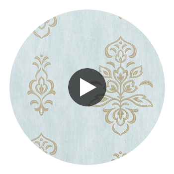 St. Barts Blue | Thibaut Wallcoverings Circular Swatch | Thibaut