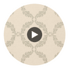 Medici Silver on Cream | Thibaut Wallcoverings Circular Swatch | Thibaut