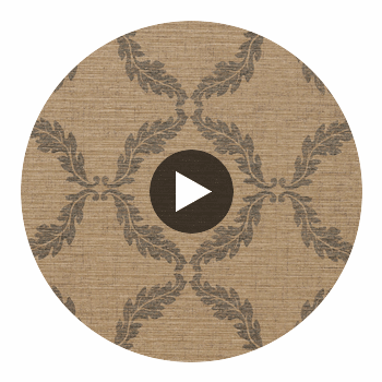 Medici Brown | Thibaut Wallcoverings Circular Swatch | Thibaut