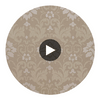 Damask Resource 3 Taupe | Thibaut Wallcoverings Circular Swatch | Thibaut