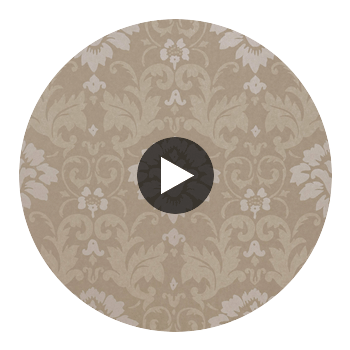 Damask Resource 3 Taupe | Thibaut Wallcoverings Circular Swatch | Thibaut