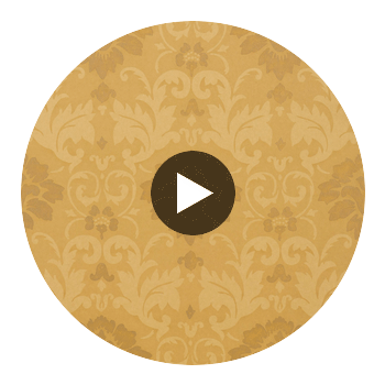 Damask Resource 3 Harvest Gold | Thibaut Wallcoverings Circular Swatch | Thibaut