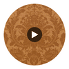 Medici Metallic Gold | Thibaut Wallcoverings Circular Swatch | Thibaut
