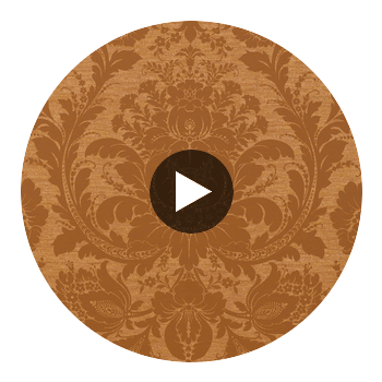 Medici Metallic Gold | Thibaut Wallcoverings Circular Swatch | Thibaut
