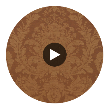 Medici Brown | Thibaut Wallcoverings Circular Swatch | Thibaut