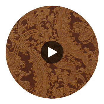 Medici Brown | Thibaut Wallcoverings Circular Swatch | Thibaut