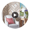 Damask Resource 3 Aqua | Thibaut Wallcoverings Circular Swatch | Thibaut
