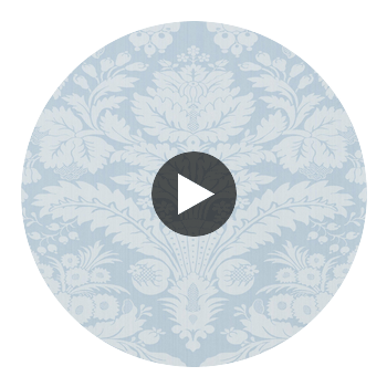 Damask Resource 3 Light Blue | Thibaut Wallcoverings Circular Swatch | Thibaut