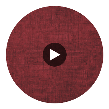 Bankun Raffia Cranberry | Thibaut Wallcoverings Circular Swatch | Thibaut