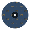 Palace Gate Navy | Thibaut Wallcoverings Circular Swatch | Thibaut