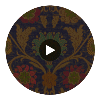 Klein Trellis Navy | Thibaut Wallcoverings Circular Swatch | Thibaut