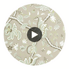 Zane Green and Beige | Thibaut Wallcoverings Circular Swatch | Thibaut