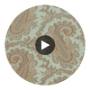 Klein Trellis Green Tea | Thibaut Wallcoverings Circular Swatch | Thibaut