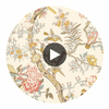 Klein Trellis Cream | Thibaut Wallcoverings Circular Swatch | Thibaut
