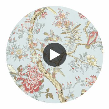 Klein Trellis Aqua | Thibaut Wallcoverings Circular Swatch | Thibaut