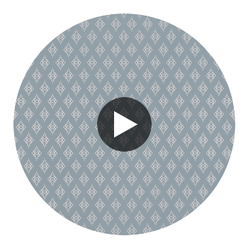 Spotted Orchid Metallic on Blue | Thibaut Wallcoverings Circular Swatch | Thibaut