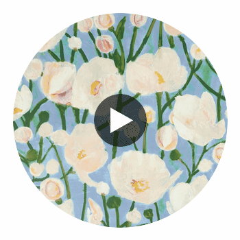 Tivoli Sky Blue | Thibaut Wallcoverings Circular Swatch | Thibaut