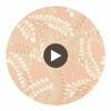 Augusta Apricot | Thibaut Wallcoverings Circular Swatch | Thibaut
