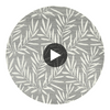 Summer Leaves Charcoal | Thibaut Wallcoverings Circular Swatch | Thibaut