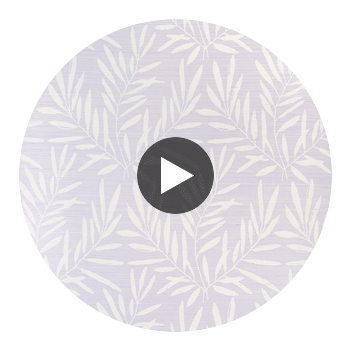 Summer Leaves Lavender | Thibaut Wallcoverings Circular Swatch | Thibaut