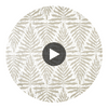 Gasparilla Metallic Gilver | Thibaut Wallcoverings Circular Swatch | Thibaut