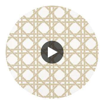 Canary Trellis Beige | Thibaut Wallcoverings Circular Swatch | Thibaut