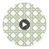 Canary Trellis Willow | Thibaut Wallcoverings Circular Swatch | Thibaut