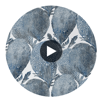 Under the Sea Navy | Thibaut Wallcoverings Circular Swatch | Thibaut