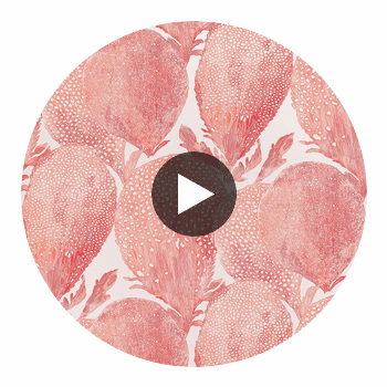 Under the Sea Coral | Thibaut Wallcoverings Circular Swatch | Thibaut