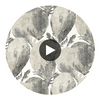 Under the Sea Black and White | Thibaut Wallcoverings Circular Swatch | Thibaut