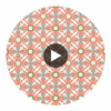Kona Coral | Thibaut Wallcoverings Circular Swatch | Thibaut
