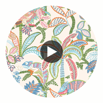 Iggy Island | Thibaut Wallcoverings Circular Swatch | Thibaut