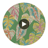 Delila Green | Thibaut Wallcoverings Circular Swatch | Thibaut