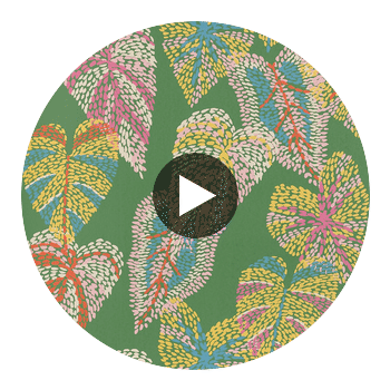 Delila Green | Thibaut Wallcoverings Circular Swatch | Thibaut
