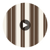 Norfolk Stripe Chocolate Brown | Thibaut Wallcoverings Circular Swatch | Thibaut