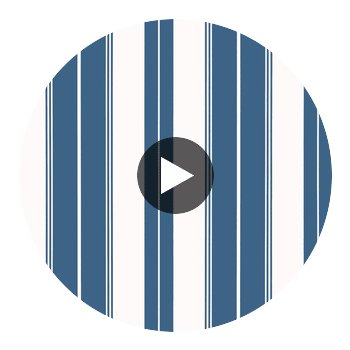Norfolk Stripe Navy | Thibaut Wallcoverings Circular Swatch | Thibaut