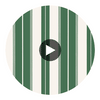 Norfolk Stripe Green | Thibaut Wallcoverings Circular Swatch | Thibaut