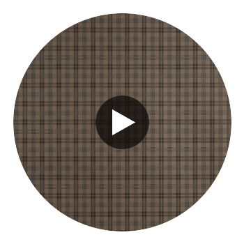 Huntley Plaid Brown | Thibaut Wallcoverings Circular Swatch | Thibaut
