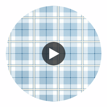 Douglas Plaid Light Blue | Thibaut Wallcoverings Circular Swatch | Thibaut