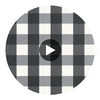 Buffalo Check Black | Thibaut Wallcoverings Circular Swatch | Thibaut
