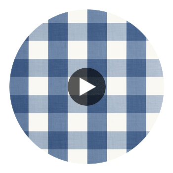 Buffalo Check Navy | Thibaut Wallcoverings Circular Swatch | Thibaut